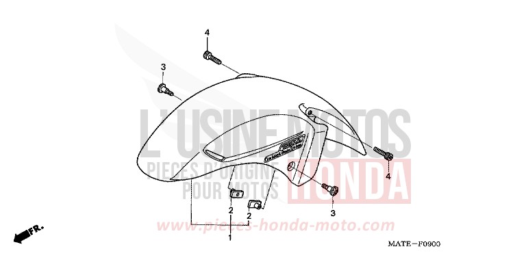 KOTFLUEGEL, VORNE von Super Blackbird ACCURATE SILVER METALLIC (NH146E) von 2005